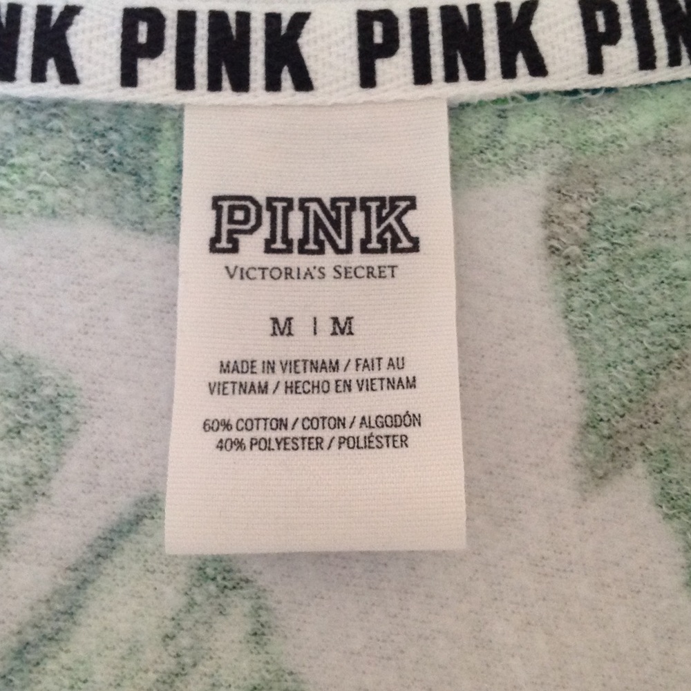 Victoria's Secret PINK Palm Tropical Sweatshirt - Picture 5 of 5